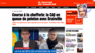 8% pour la CAQ avec Drainville selon Léger Image principale