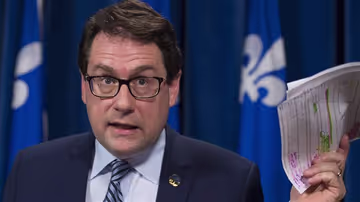Bernard Drainville, à propos des toilettes mixtes Image principale